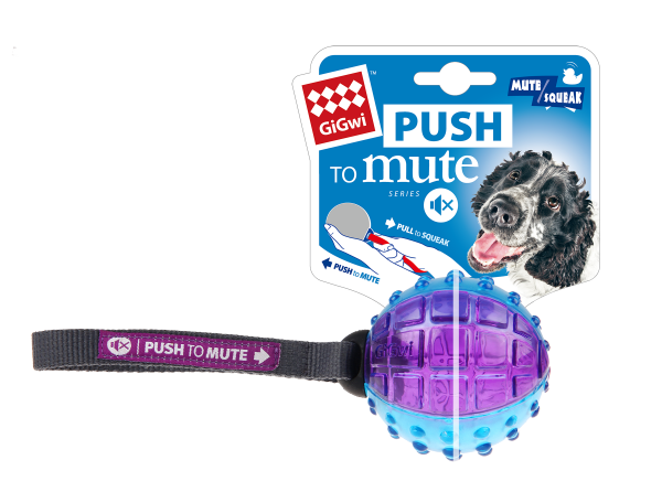 צעצוע לכלבים כדור 'Push To Mute' (6178)