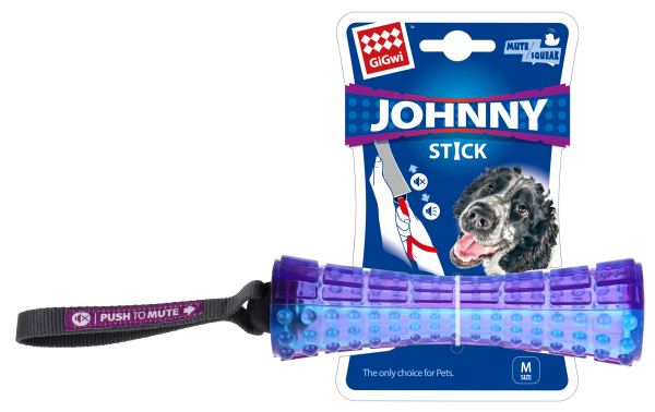 צעצוע לכלבים Johnny Stick 'Push To Mute' (6184)