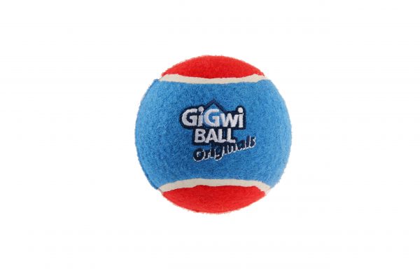 ⁦כדור טניס בגודל L 'GiGwi ball originals' (3 יחידות עם צבע שונה בחבילה אחת) D:8cm (6290)⁩ – תמונה ⁦4⁩